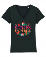 Mistletoe From Hell Tricou mânecă scurtă guler V Damă Evoker