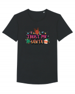 Trust Me Santa Tricou mânecă scurtă guler larg Bărbat Skater