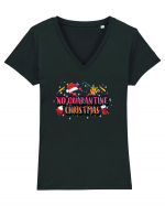 No Quarantine Christmas Tricou mânecă scurtă guler V Damă Evoker