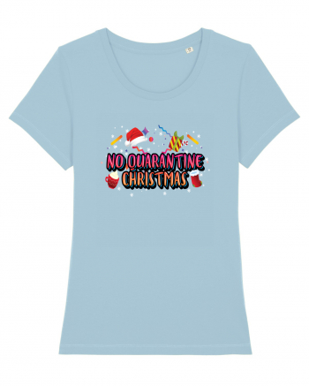 No Quarantine Christmas Sky Blue