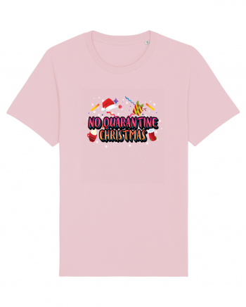 No Quarantine Christmas Cotton Pink