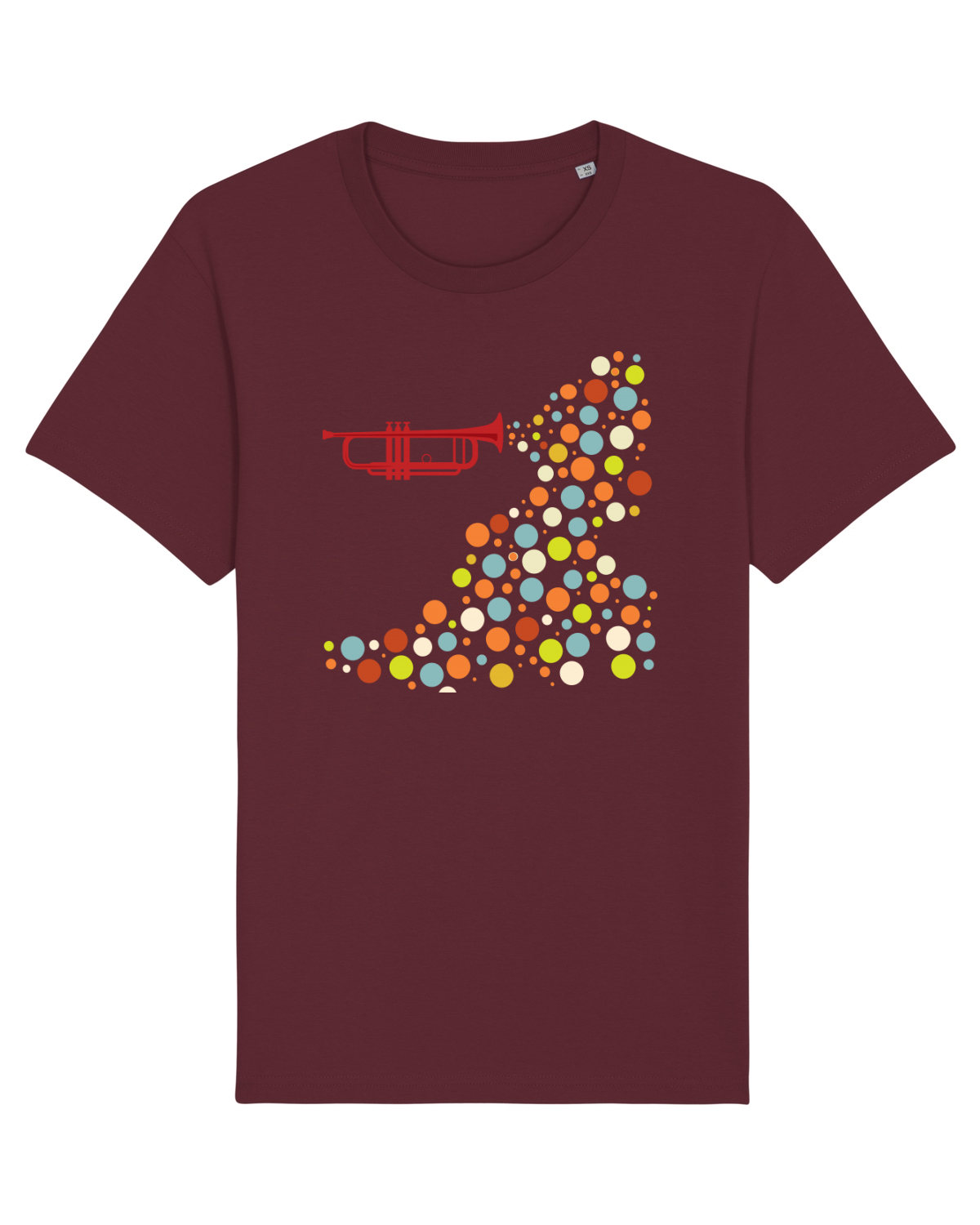 Tricou mânecă scurtă Unisex Rocker Burgundy