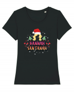 Hannah Santanah Tricou mânecă scurtă guler larg fitted Damă Expresser