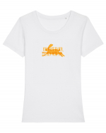 You want to run, I'll run with you Tricou mânecă scurtă guler larg fitted Damă Expresser