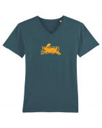 You want to run, I'll run with you Tricou mânecă scurtă guler V Bărbat Presenter