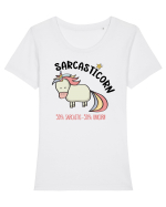 Sarcasticorn Tricou mânecă scurtă guler larg fitted Damă Expresser