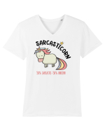 Sarcasticorn Tricou mânecă scurtă guler V Bărbat Presenter