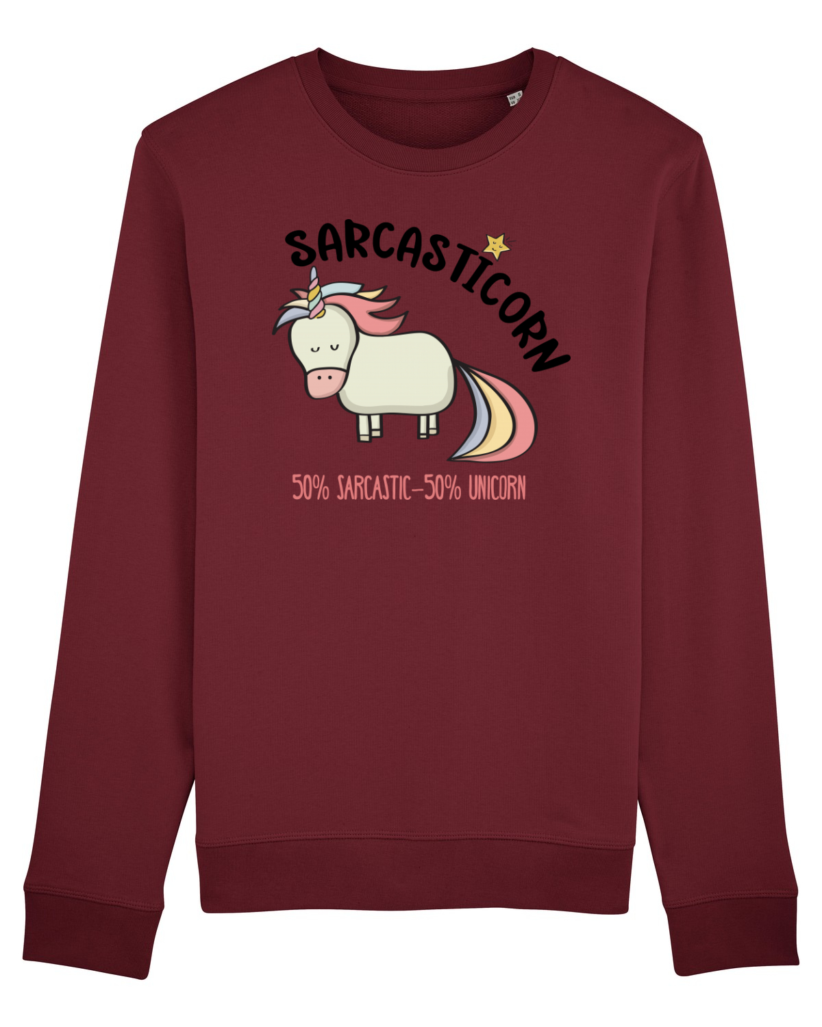 Bluză mânecă lungă Unisex Rise Burgundy