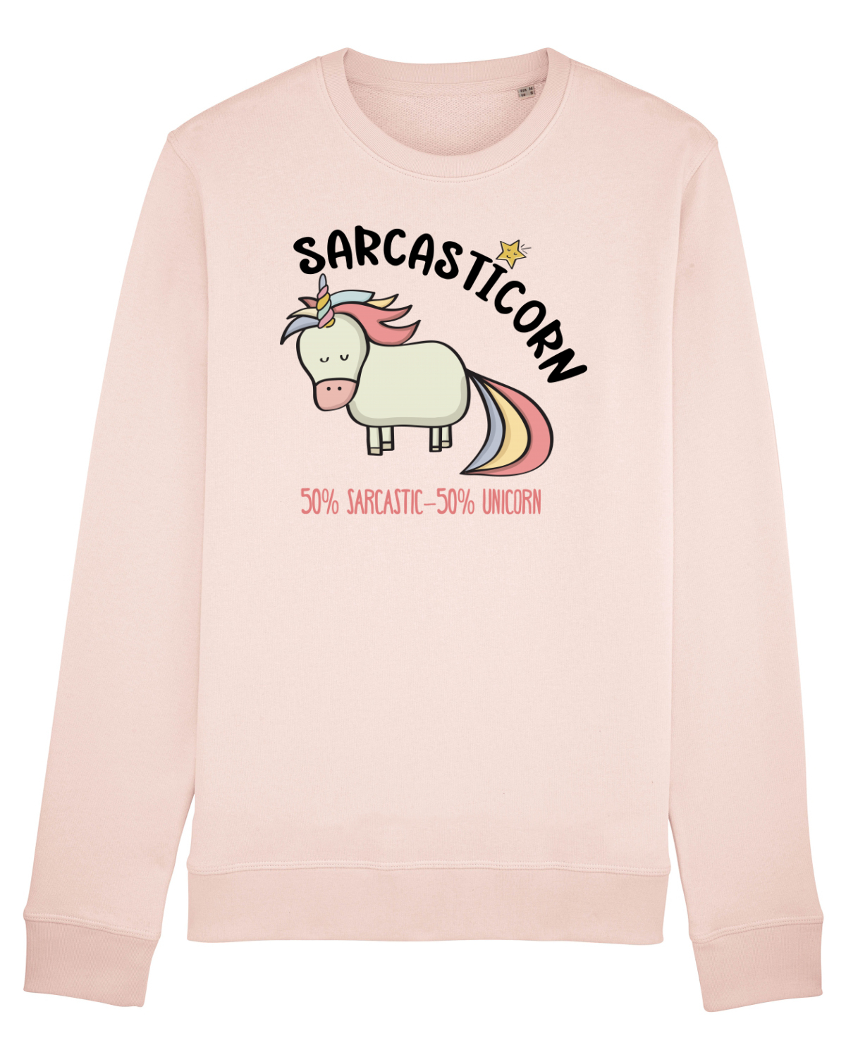 Bluză mânecă lungă Unisex Rise Candy Pink