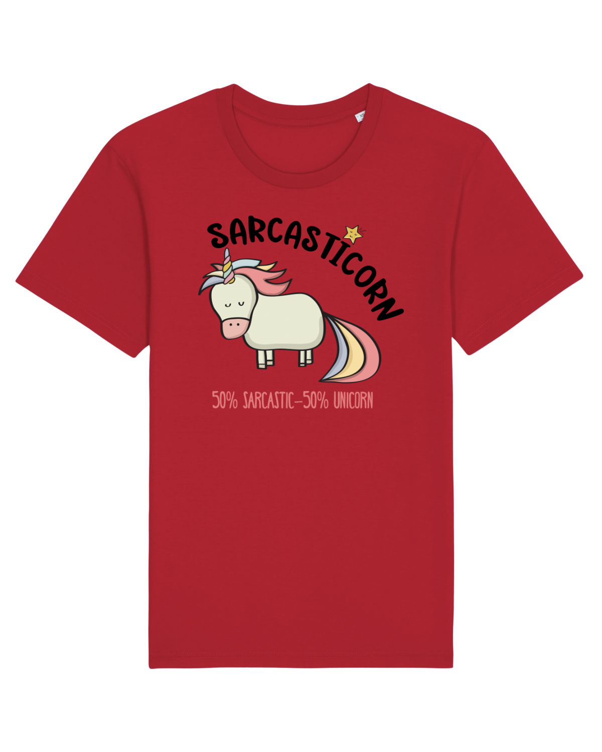 Tricou mânecă scurtă Unisex Rocker Red