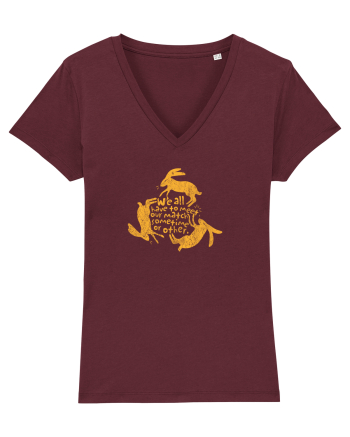 We all have to meet our match sometimes or other. Burgundy