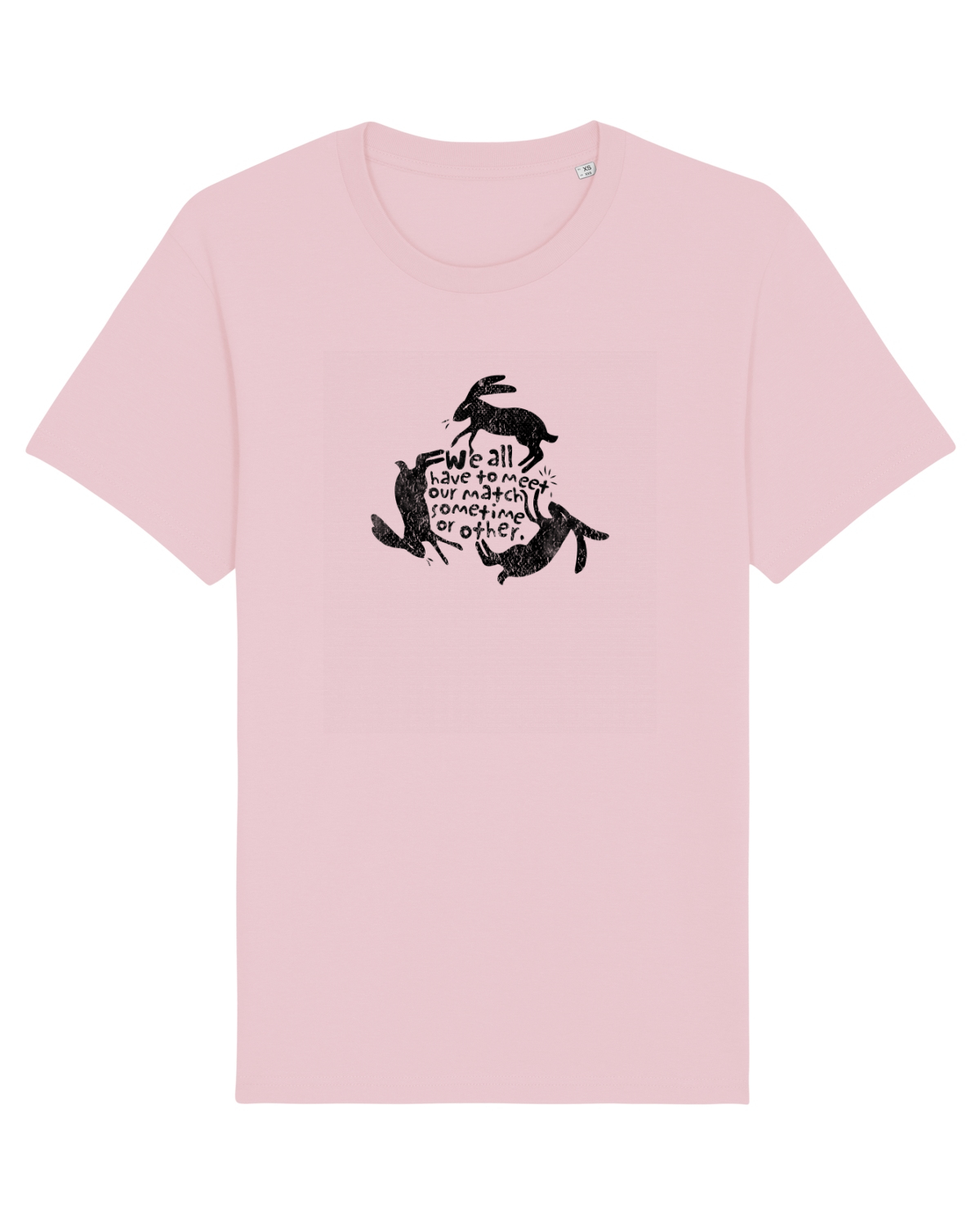 Tricou mânecă scurtă Unisex Rocker Cotton Pink