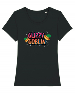 Glizzy Goblin Tricou mânecă scurtă guler larg fitted Damă Expresser