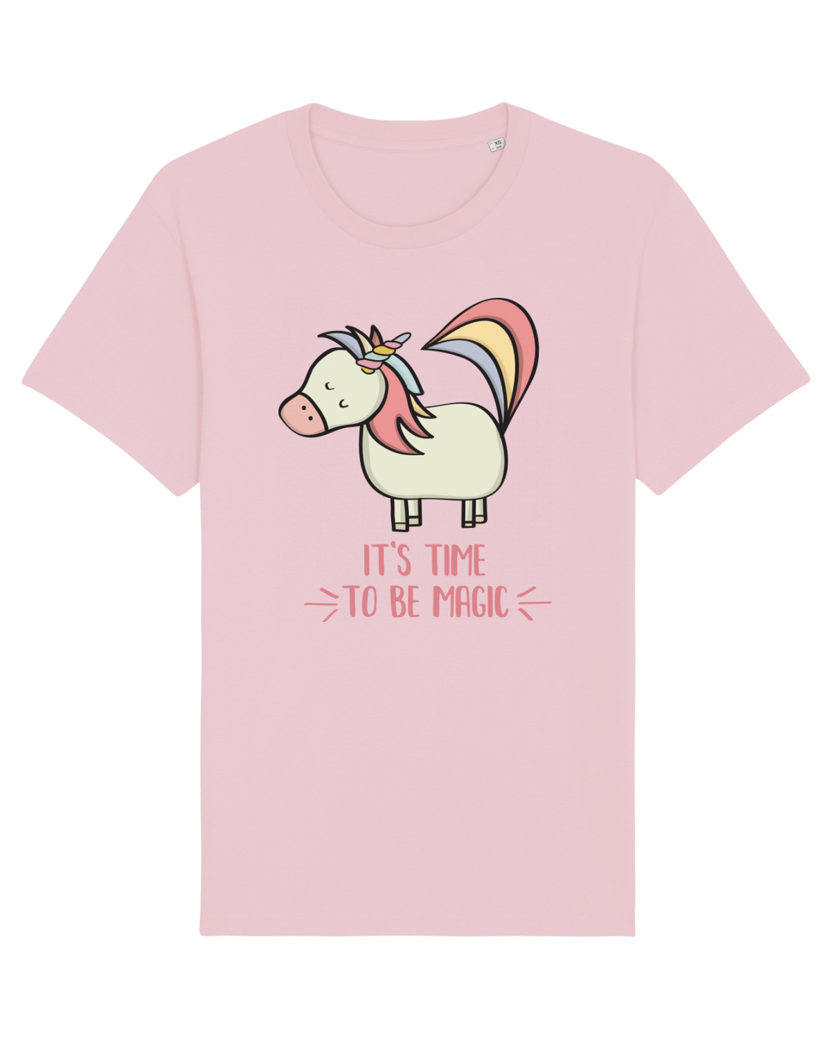 Tricou mânecă scurtă Unisex Rocker Cotton Pink