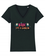 Babe I'm A Goblin Tricou mânecă scurtă guler V Damă Evoker