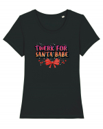 Twerk For Santa Babe Tricou mânecă scurtă guler larg fitted Damă Expresser