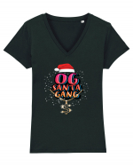 OG Santa Gang Tricou mânecă scurtă guler V Damă Evoker