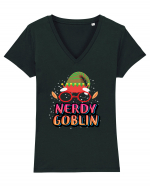 Nerdy Goblin Tricou mânecă scurtă guler V Damă Evoker