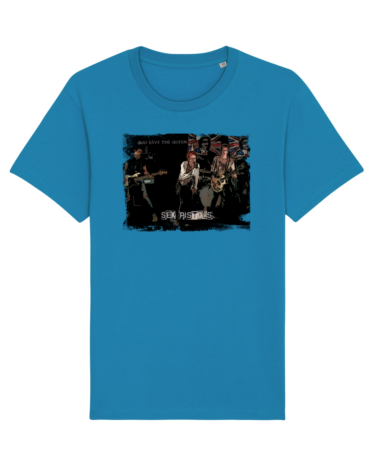 Tricou mânecă scurtă Unisex Rocker Azur