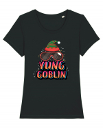 Yung Goblin Tricou mânecă scurtă guler larg fitted Damă Expresser