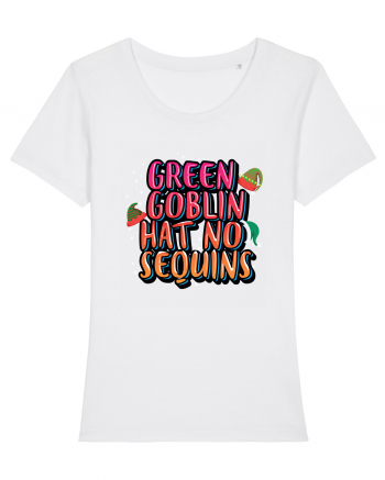 Green Goblin Hat No Sequins White