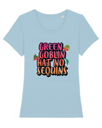 Green Goblin Hat No Sequins Sky Blue