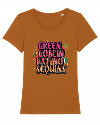 Green Goblin Hat No Sequins Roasted Orange