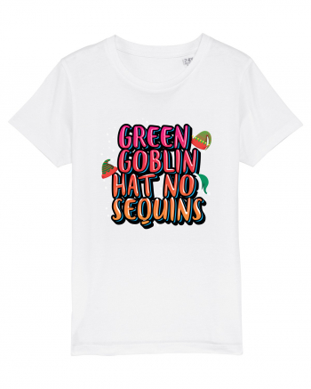Green Goblin Hat No Sequins White