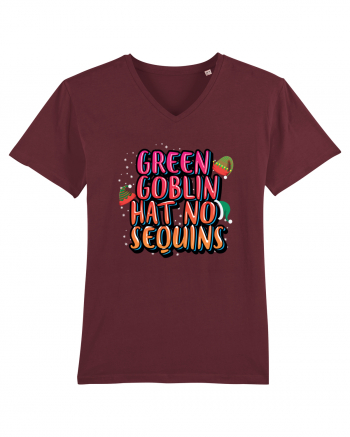 Green Goblin Hat No Sequins Burgundy