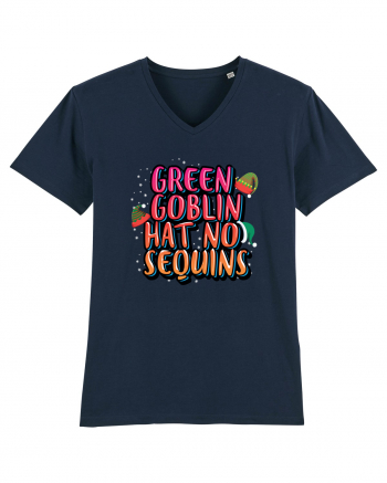 Green Goblin Hat No Sequins French Navy