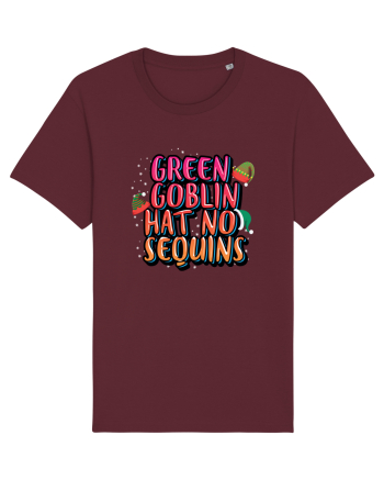 Green Goblin Hat No Sequins Burgundy
