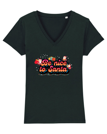 Be Nice To Santa Black