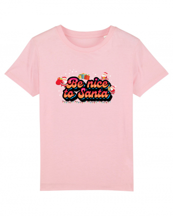 Be Nice To Santa Cotton Pink