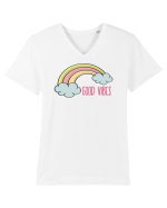 Curcubeu Tricou mânecă scurtă guler V Bărbat Presenter