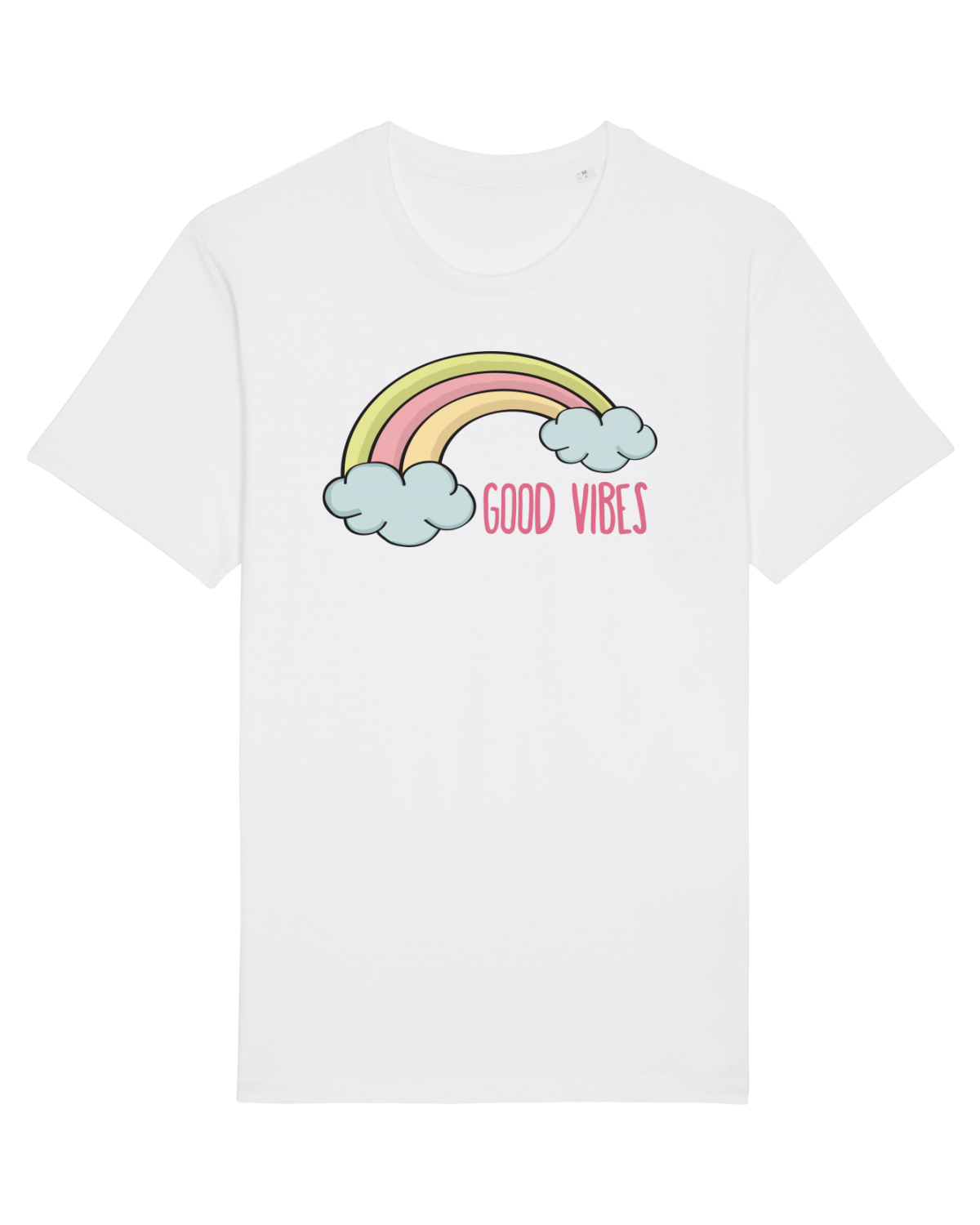 Tricou mânecă scurtă Unisex Rocker White