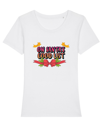 On Santa's Good List White