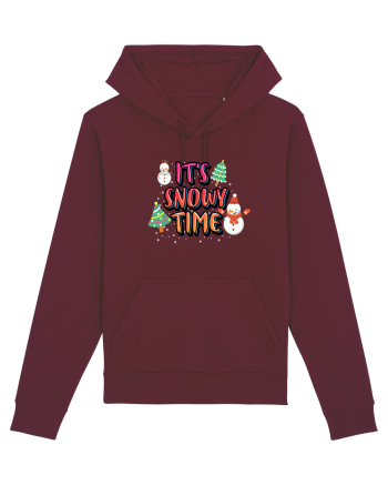 It's Snowy Time Burgundy