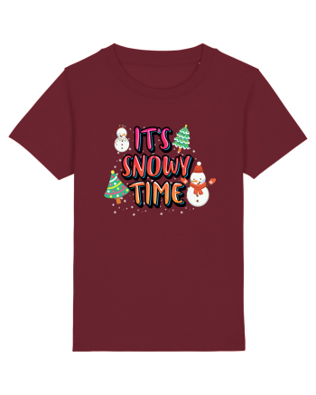 It's Snowy Time Burgundy