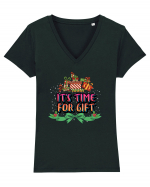 It's Time For Gift Tricou mânecă scurtă guler V Damă Evoker