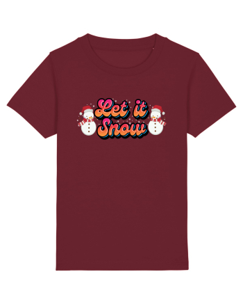 Let It Snow Burgundy