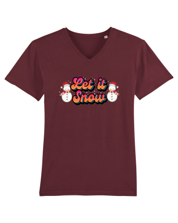 Let It Snow Burgundy