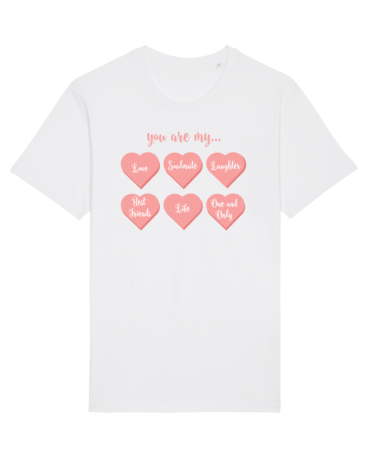 Tricou mânecă scurtă Unisex Rocker White