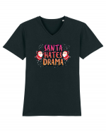 Santa Hates Drama Tricou mânecă scurtă guler V Bărbat Presenter