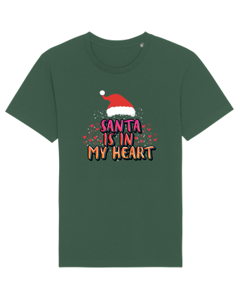 Santa Is In My Heart Bottle Green