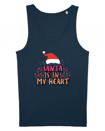 Santa Is In My Heart Navy