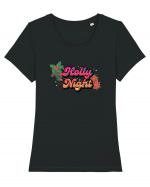 Holly Night Tricou mânecă scurtă guler larg fitted Damă Expresser