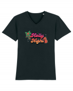 Holly Night Tricou mânecă scurtă guler V Bărbat Presenter