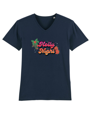 Holly Night French Navy
