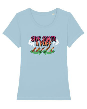 Give Santa A Puff Sky Blue
