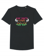 Give Santa A Puff Tricou mânecă scurtă guler larg Bărbat Skater